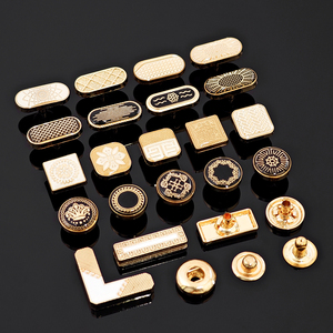 Classic Gold Metal <b>Snap</b> Buttons With Embossed Floral Patterns Oval Square Shapes Nickel Free Decorative <b>Fasteners</b> - Product Image 2