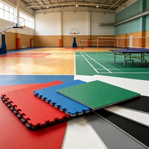 Inolp One Stop Supplier Wear Resistant Polypropylene Interlocking Suspended Modular Sports Floor <b>Tiles</b> Sports Pvc Vinyl Flooring - Product Image 2