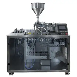 Máquina empacadora de vasos de hielo Voltaje 220V 50Hz Dispositivo de llenado y medición 2.5CBM máquina empacadora flowpack jabón