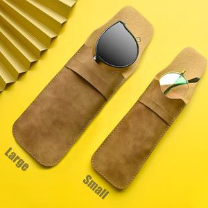 איכות גבוהה oem odm נייד רך משקפיים מעור המקרים פשוט מלבן דפוס מוצק סגנון קלאסי משקפי שמש - Product Image 2