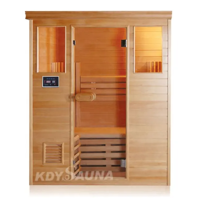 Traditionele 4 Persoon Luxe Outdoor Indoor Houten Diy Huis Sauna En Droge Stoom Sauna