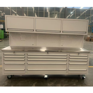 Hot bán 72 inch hộp công cụ 15 ngăn kéo bàn làm việc nhà để xe lưu trữ tủ Cán Kim Loại hộp công cụ nhiệm vụ nặng nề hội thảo công cụ tủ - Product Image 4