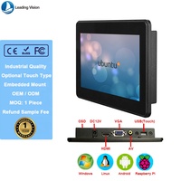 Monitor LCD TFT con Panel Táctil Capacitivo de 7 Pulgadas, Resolución 800x480, Interfaz USB, Nuevo, Resistente al Agua IP65 para Uso Comercial