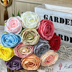 Ramo de Rosas Artificiales de Alta Fidelidad, Flor de Seda para Boda, Arreglo Floral de 50 cm para Boda - Product Image 2