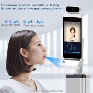 Dispositivo de Control de Asistencia Tendcent con Reconocimiento Facial, Control de Acceso, Medición de Temperatura, Prueba de Alcohol, Conteo de Personas, Red WiFi y Alcoholímetro - Product Image 5