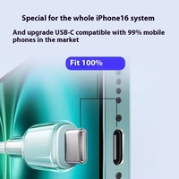 Cable de Carga Rápida TechPhantom de 60W 3A Tipo-C con Revestimiento de TPE/Nylon y Conductor de Cobre Puro para Computadora