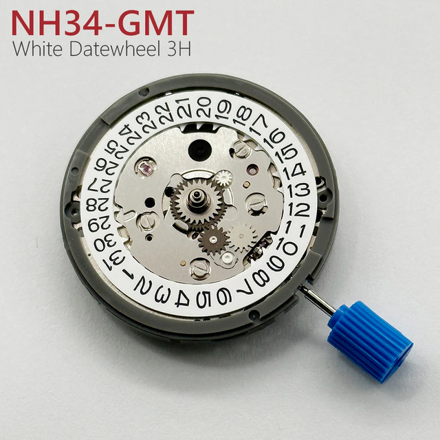 Japan Original Seik NH34A Movement High Accuracy Mechanical Automatic Self-winding NH34 GMT Movement Custom Watch Accessories