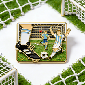 卸売カスタムハードエナメルピンメタルラペルロゴハットピンパーソナライズされた世界スポーツイベントバッジソフトメタルピン - Product Image 3