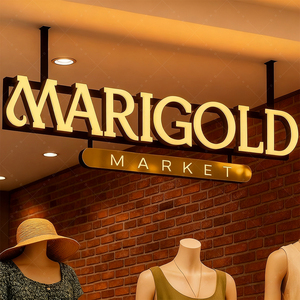 Biển hiệu quảng cáo ngoài trời chất lượng cao LC, đèn <span class=keywords><strong>LED</strong></span> chiếu sáng mặt trước, logo tùy chỉnh, biển hiệu kinh doanh, chữ <span class=keywords><strong>LED</strong></span> tùy chỉnh cho cửa hàng kinh doanh - Product Image 4