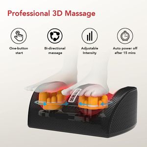 F14 2026 NOUVEAU Masseur électrique chauffant <span class=keywords><strong>Shiatsu</strong></span> pour mollets et pieds, 3 niveaux, rouleaux à air, <span class=keywords><strong>Tuina</strong></span>, 5 modes de pétrissage profond avec contrôle de la minuterie - Product Image 6