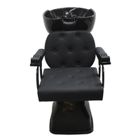 Vente directe usine : Station de lavage capillaire compacte avec lit de spa pour la tête, équipement de salon tout-en-un OEM