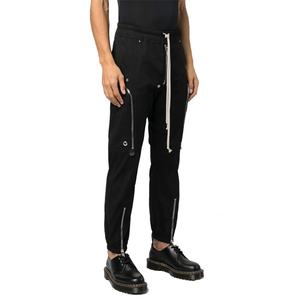 Pantalon cargo en coton de haute qualité pour homme, coupe slim, entrejambe bas, multi-zippé, multi-poches, style vintage, pour les loisirs - Product Image 4