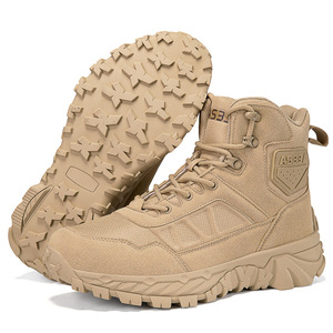 DF22 AS33 2539 <b>Black</b> Tactical <b>Boots</b> Men Outdoor Hiking Breathable High Top Desert Tan Shoe - Product Image 5