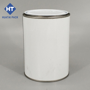 1L (D108mm * H130mm) Tapa <span class=keywords><strong>de</strong></span> palanca tripletita Lata <span class=keywords><strong>de</strong></span> metal con <span class=keywords><strong>interior</strong></span> sin forro y lata <span class=keywords><strong>de</strong></span> <span class=keywords><strong>pintura</strong></span> redonda exterior <span class=keywords><strong>blanca</strong></span> - Product Image 4