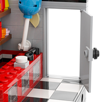 Jeu d'horreur FNAF Midnight Bear Stage MOC MOOXI MOC1281 Jouets en blocs de construction Briques pour enfants