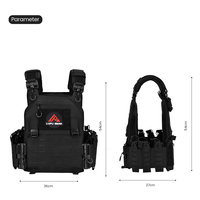 Gilet tactique de protection lesté pour l'entraînement, avec plaques tactiques, vente en gros