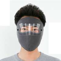 Bonnet chaud d'hiver coupe-vent anti-poussière, masque intégral respirant pour cyclisme et ski, avec lunettes HD anti-buée, couvre-cou et vêtement de protection Jk