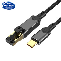 Groothandel OEM USB-C Ethernetkabel 1000 Mbps USB Type-C naar RJ45 Ethernetkabel voor tablet, laptop, desktop Gigabit netwerkkabel