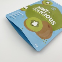 Sachets de fruits lyophilisés imprimés sur mesure, saveurs variées, impression numérique, refermables, réutilisables, avec fermeture éclair, faible coût