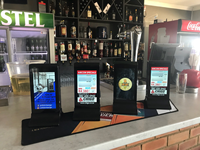 Système de commande de table portable à double écran pour restaurant, alimenté par batterie, WiFi Android, 8 pouces