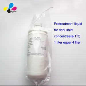 Dtg Pretreatment Liquid สำหรับสีขาว Dtg Ink Dark เสื้อ