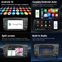 Reproductor de DVD para coche Android 12,0 de 7 \ "con amplificador GPS DSP funciones RGB Auto Wifi Carplay 4 + 64GB para Mercedes Benz Clk W209