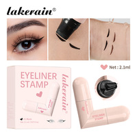 Lakerain Stylo Eyeliner Liquide à Tampon en Forme de Cœur, Longue Tenue, Tout-en-un, Style Tampon, Design de Modelage en une Seule Traite