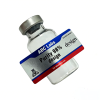 Etiqueta de Péptidos Impermeable para Frascos de Cosméticos, Adhesivo de Vinilo Personalizado, Envase de Polvo de Péptidos de 3 ml, 5 ml, 10 ml