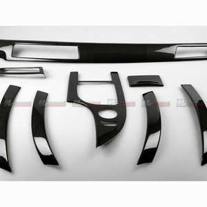 Kit de Molduras Interiores de Fibra de Carbono con Acabado Negro Pulido y Resina Epoxi, Tejido Twill 3x3, Moldeado al Vacío, para Auto E60 530d/535d 2001-2010 - Product Image 5
