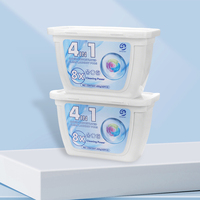 Capsules de lessive OEM haute efficacité 4-en-1 : détergent, adoucissant, stérilisant, hypoallergénique