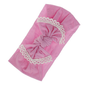 Accessoire pour <span class=keywords><strong>cheveux</strong></span> de bébé YiLove, style européen et américain, décontracté, nœud en nylon ultra-doux, bandeau pour enfants - Product Image 4