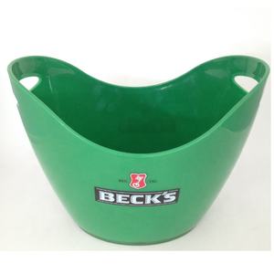 Toptan ucuz fiyat özelleştirilmiş mat renk plastik bira şişesi soğutucu buz kovası - Product Image 1