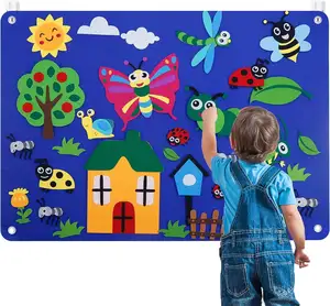 CE CPC Arts and Crafts Supplies Precut Insects Bugs Teaching Sensory Pieces Learning Felt Story Flannel Boards for Toddlers