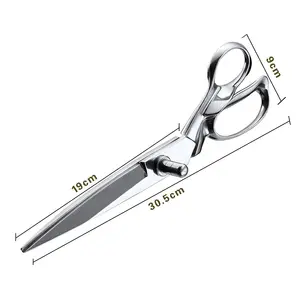 Embroidery Fabric Scissors Dressmaking Trimming 12 Inch Tailor Scissors For Cutting Shears Leather Sewing Scissors