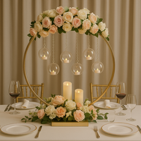 Décoration de mariage, support à fleurs moderne en fer de 80 cm pour centre de table, baby showers et événements