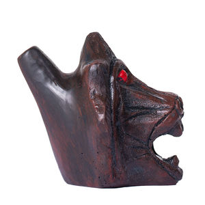 Silbato de fantasma de muerte azteca hecho a mano auténtico, <span class=keywords><strong>mono</strong></span> con cara de caballo, silbato de fantasma de Animal para accesorio de instrumento Musical de Halloween - Product Image 3