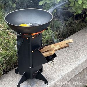 Estufa Portátil para Acampar, Hacer Picnic, Cocinar, Viajar en Auto, Estufa <span class=keywords><strong>de</strong></span> <span class=keywords><strong>Leña</strong></span> Plegable para Exteriores, Estufa Cohete - Product Image 5