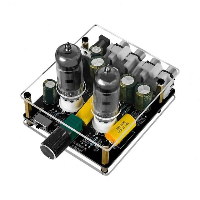 12-16V 6K4 Tube Preamplifier Amplifiers HiFi Tube Preamp Bile Buffer Audio Amp Speaker Sound Amplifier Home Theater DIY