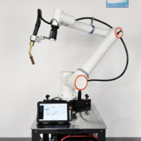 Robot de soudage collaboratif 6 axes Megmeet MIG Machine automatique à noyau de moteur contrôlé par PLC