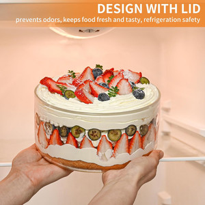 ชามแก้วเล็กพร้อมฝาปิดทำจาก<span class=keywords><strong>ไม้</strong></span>ชาม<span class=keywords><strong>ใส</strong></span>่สลัดผลไม้ขนาดใหญ่พิเศษสำหรับใช้ในห้องครัวงานตามสั่ง - Product Image 5