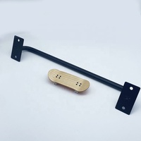 Nouvelles rails de fingerboard en acier noir, skateboards à doigts 32 cm, obstacle de fingerboard en acier massif