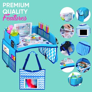 Échantillon gratuit Table de siège auto robuste et confortable Plateau de voyage pour siège auto Organisateur de voyage pour enfants Plateau de voyage pour tout-petits - Product Image 5