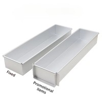 Moule à gâteau rectangulaire en acier inoxydable durable pour tiramisu et gâteaux au fromage, outils de pâtisserie professionnels avec design fixe