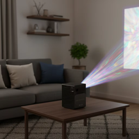 Projecteur numérique rétro à écran tactile avec batterie intégrée, prix de gros en Chine