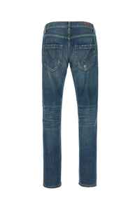 Gran calidad diseñador Dondup Mius Blue Denim Jeans con cinturones 5 bolsillos Jeans de algodón para hombre - Product Image 2