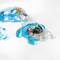Aimant de souvenir de plage d'animaux d'océan 3D Aimants magnétiques de réfrigérateur pour réfrigérateur Aimant de réfrigérateur en résine de tortue de mer pour la cuisine