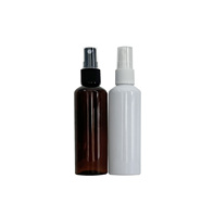 Flacon pulvérisateur en plastique transparent blanc ambré PET 30ml 50ml 100ml 120ml 150ml 200ml 250ml pour emballage cosmétique