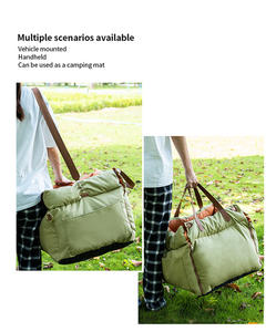 Asiento de coche de piel sintética de lujo para mascotas, cama elevadora para perros, cama para asiento de coche con hebilla de seguridad, LOGOTIPO personalizado, camas de lujo para perros, asiento de coche para mascotas - Product Image 5