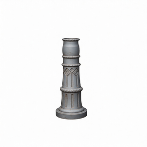 Base de colonne pour boîtier d'éclairage LED en aluminium moulé sous pression, composant OEM moulé au sable et usiné CNC, provenant de Chine - Product Image 1
