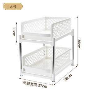 Scaffale da <span class=keywords><strong>cucina</strong></span> personalizzato per la conservazione di piatti <span class=keywords><strong>estraibile</strong></span> a più strati con pavimento vuoto in plastica per la conservazione degli alimenti - Product Image 2